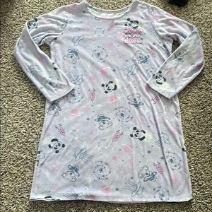 Wonder Nation Purple and Pink Space Bear Nightgown